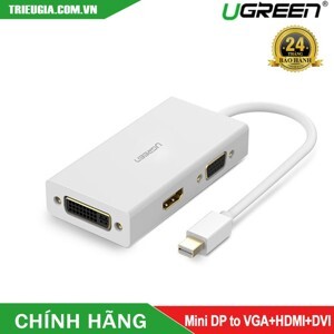 Cáp chuyển Mini Displayport to VGA + HDMI + DVI hỗ trợ 4k2k Ugreen 20417
