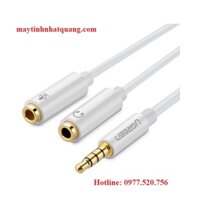 Cáp chuyển tai nghe 3.5mm đực sang Mic & Loa 3.5mm cái Ugreen 10789 - Jack Audio Splitter tiện lợi