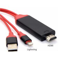 Cáp chuyển tín hiệu Lightning To HDMI - Siêu xịn - Kết nối sang tivi TV máy chiếu HDTV Cable Plug and Play học online  -dc4437