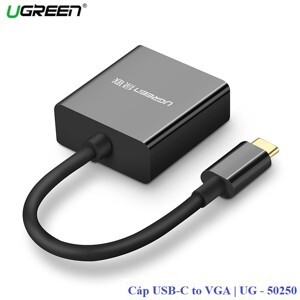 Cáp chuyển tín hiệu USB type-C ra VGA Ugreen 50250