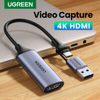 Cáp Chuyển Từ HDMI Ra To Type C / USB Hỗ Trợ Ghi Hình Nhanh Từ Livestream ,Video Capture Card Ugreen
