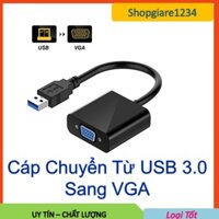 Cáp Chuyển Từ USB 3.0 sang VGA Full HD- Kết Nối Màn Hình Phụ Ko Cần VGA Rời