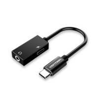 Cáp chuyển từ USB Type-C to 3.5mm with Type-C power Vention BGGBA | Giá rẻ, trả góp 0%