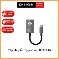 Cáp chuyển Type-c ra HDMI 4K cho Macbook, Surface, Dell XPS