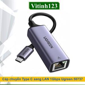 Cáp chuyển Type C sang LAN 1Gbps Ugreen 50737