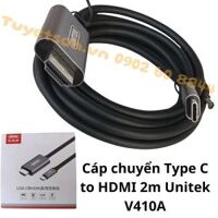 Cáp chuyển Type C to HDMI 2m Unitek V410A