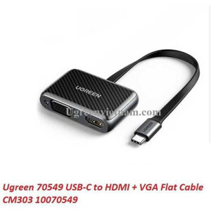 Cáp chuyển Type C to HDMI và VGA Ugreen 70549