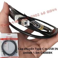 Cáp chuyển Type C to USB IN Unitek 1.5m C4088BK