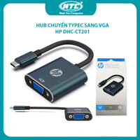 Cáp chuyển TypeC sang VGA HP DHC-CT201 FullHD - thích hợp tivi/ laptop/ màn hình/ điện thoại/ máy tính bảng (xám đen)