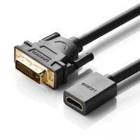 Cáp Chuyển UGREEN 20118 DIV 24+1 Sang HDMI âm  - DVI To HDMI - Hàng Chính Hãng