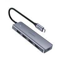 Cáp chuyển Ugreen từ USB-C sang 4 USB 3.0 + 1 USB-C (70336)