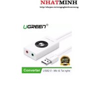 Cáp chuyển USB 2.0 sang 2 cổng 3.5mm (Mic và Tai nghe) UGREEN 30448