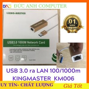 Cáp chuyển USB 3.0 ra lan Gigabite Kingmaster KM006