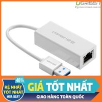 Cáp chuyển USB 3.0 to Lan hỗ trợ 10/100/1000 Mbps chính hãng Ugreen 20255