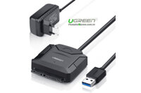 Cáp Chuyển USB 3.0 To Sata Ugreen 20611 Dùng Cho HDD/SSD 2,5" 3,5" Có Nguồn Phụ
