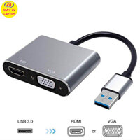 Cáp Chuyển USB 3.0 (từ PC) ra VGA, HDMI/ USB to VGA, HDMI - từ máy tính ra màn hình, máy chiếu