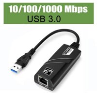 Cáp chuyển USB 3.0 USB 2.0 Sang Rj45 Lan 10/100/1000Mbps Ethernet Adapter RTL8153 Card Mạng Cho PC Macbok Windows Laptop