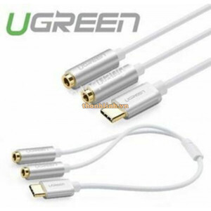 Cáp chuyển USB-C sang 2 cổng Audio 3.5 Ugreen 30732