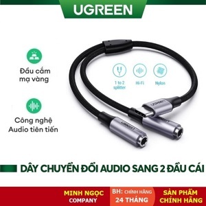 Cáp chuyển USB-C sang 2 cổng Audio 3.5 Ugreen 30732