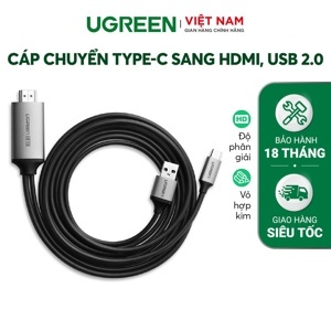 Cáp chuyển USB-C sang HDMI dài 1.5m Ugreen 50544