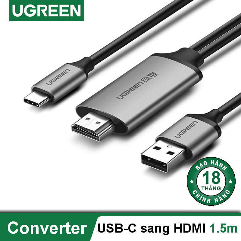 Cáp chuyển USB-C sang HDMI dài 1.5m Ugreen 50544