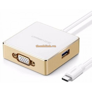 Cáp chuyển USB-C to 3 USB+ VGA+ Type C Ugreen 30442