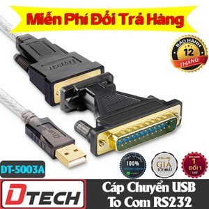 Cáp chuyển USB sang Com RS232 Dtech DT-5003A