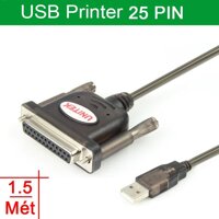 Cáp chuyển USB sang Parallel LPT 1.5 mét dùng cho các loại máy in kim Epson Máy in khổ lớn Máy in HP Canon.v.v. Thương hiệu UNITEK Y-121 [bonus]