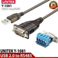 Cáp chuyển USB sang RS485 Unitek Y-1081 Chính Hãng,BH 12 tháng