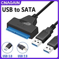 Cáp ChuyểN USB Sata Sang USB 3.0 / USB 2.0, Hỗ Trợ Ổ CứNg SSD HDD 22 Pin Sata 2.5Inch