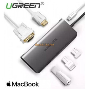 Cáp chuyển USB Type C sang USB 3.0, HDMI, VGA Ugreen 50319
