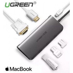Cáp chuyển USB Type C sang USB 3.0, HDMI, VGA Ugreen 50319