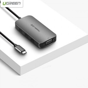 Cáp chuyển USB type-C sang VGA/ Hub USB 3.0 Ugreen 50210