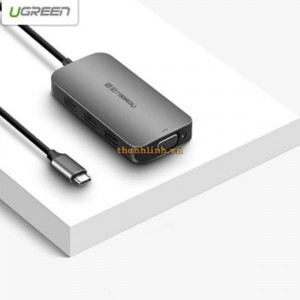 Cáp chuyển USB type-C sang VGA/ Hub USB 3.0 Ugreen 50210