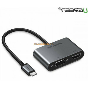 Cáp chuyển USB Type C to HDMI + VGA Ugreen 50738