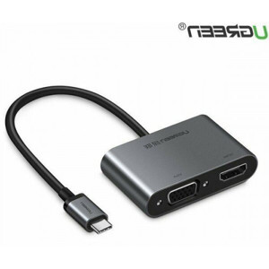 Cáp chuyển USB Type C to HDMI + VGA Ugreen 50738