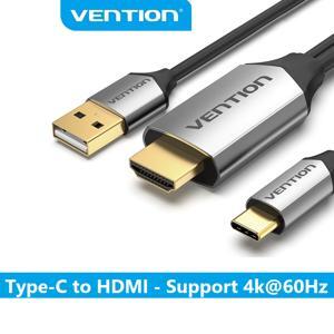 Cáp chuyển USB Type-C to HDMI 2.0 kèm USB nguồn Vention CGTBG