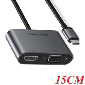 Cáp chuyển USB Type C to HDMI + VGA Ugreen 50738