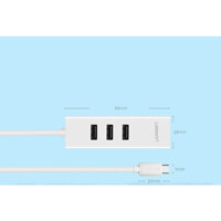 Cáp Chuyển USB Type C to LAN và USB HUB Ugreen 20792
