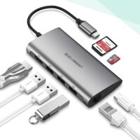 Cáp chuyển USB typeC to HDMI/USB 3.0/SD/TF/Lan chính hãng Ugreen 50538