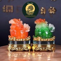 Cặp Cóc Thềm Thừ, Tỳ Hưu Phong Thủy RỒNG VIỆT, Linh Vật Chiêu Tài Đế Kính Xoay 360 Đủ Màu Sắc
