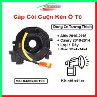 Cáp còi cho xe Altis 2010-2016, Camry 2010-2014 Mã 84306-06190 Loại 1 Dây Giắc 12x4x14x4