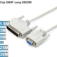 Cáp COM DB9 cái sang DB25 đực lõi cáp chuẩn 28AWG