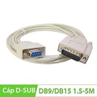 Cáp com DB9F to DB15M (Âm sang dương)