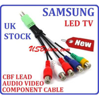 CÁP COMPONENT 2.5MM VÀ 3.5MM RA 5 ĐẦU BÔNG SEN CHO TV LED SAMSUNG