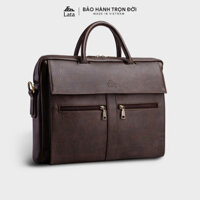 Cặp Công Sở Lata (Thời trang nam basic đựng laptop 15,6 inch - Cặp da CA09)