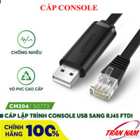 Cáp Console Lập Trình USB TO RJ45 FTDI Ugreen 50773 Dài 1.5M