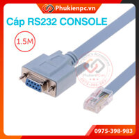 Cáp Console RS232 to LAN RJ45 dây dẹt dài 1.5M. Sử dụng điều khiển, lập trình thiết bị mạng cisco, router, switch Server