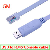 Cáp Console USB to RJ45 5M cấu hình Server Hub Switch Router cisco