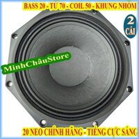 CẶP CỦ BASS 20 TỪ NEO NR AUDIO CÔN 50 CAO CẤP CHÍNH HÃNG - BASS NEO 20 - GIÁ 2 LOA